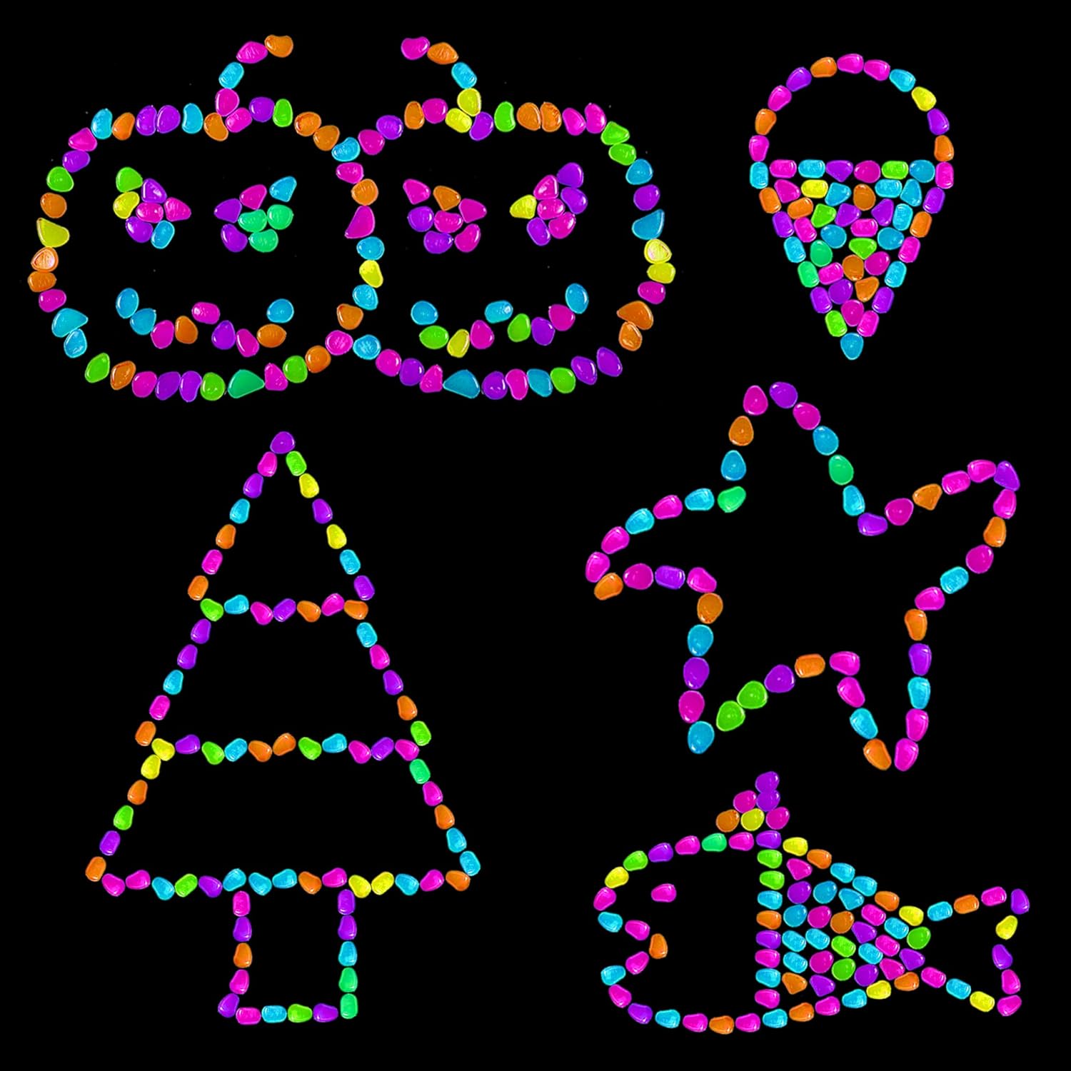 150 PCS Luminous Stones 3