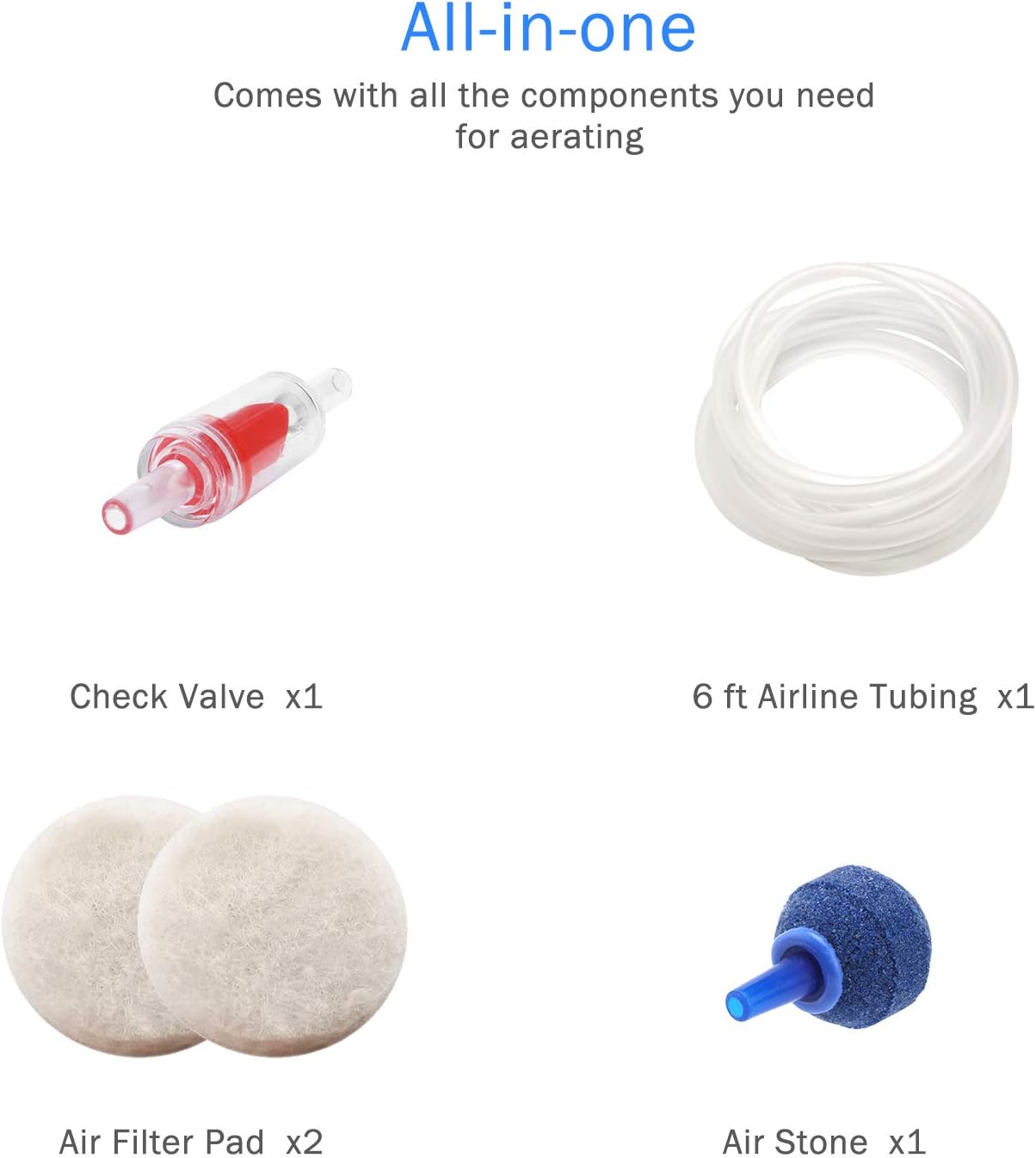 AquaMiracle Aquarium Air Pump Fish Tank Bubbler 7