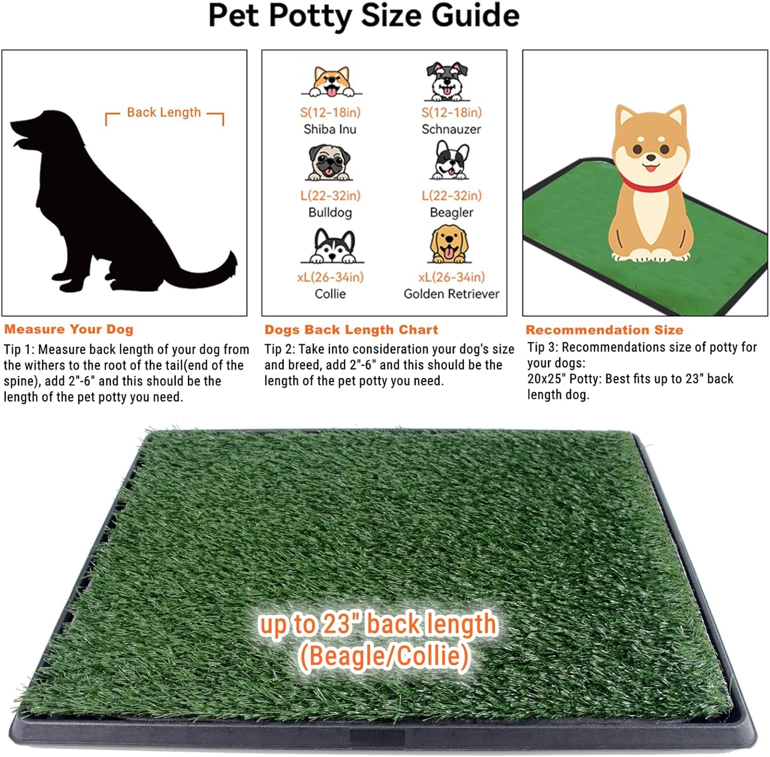 Dog Grass Pad with Tray 6