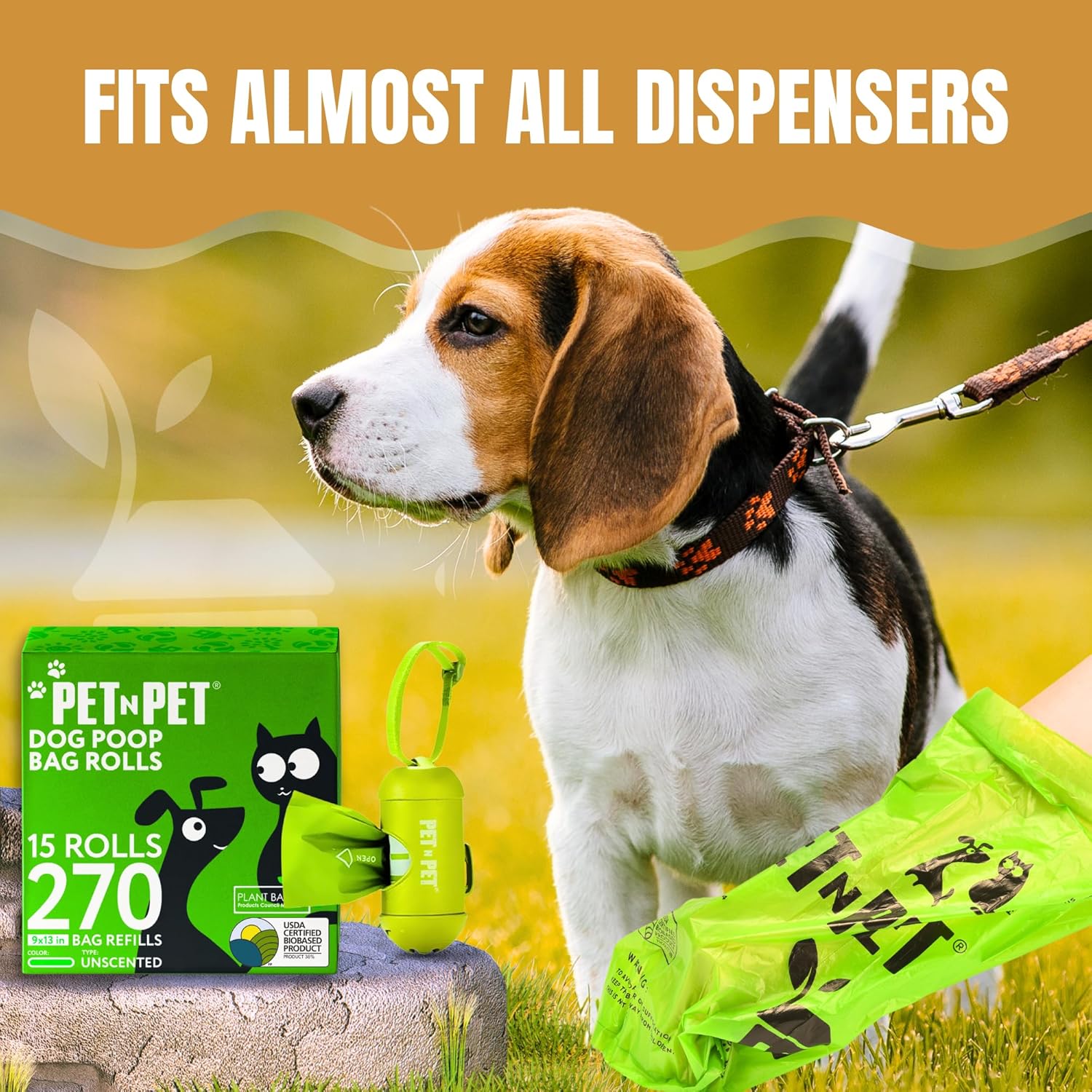 Pet N Pet 270 Counts Green Poop Bags 5