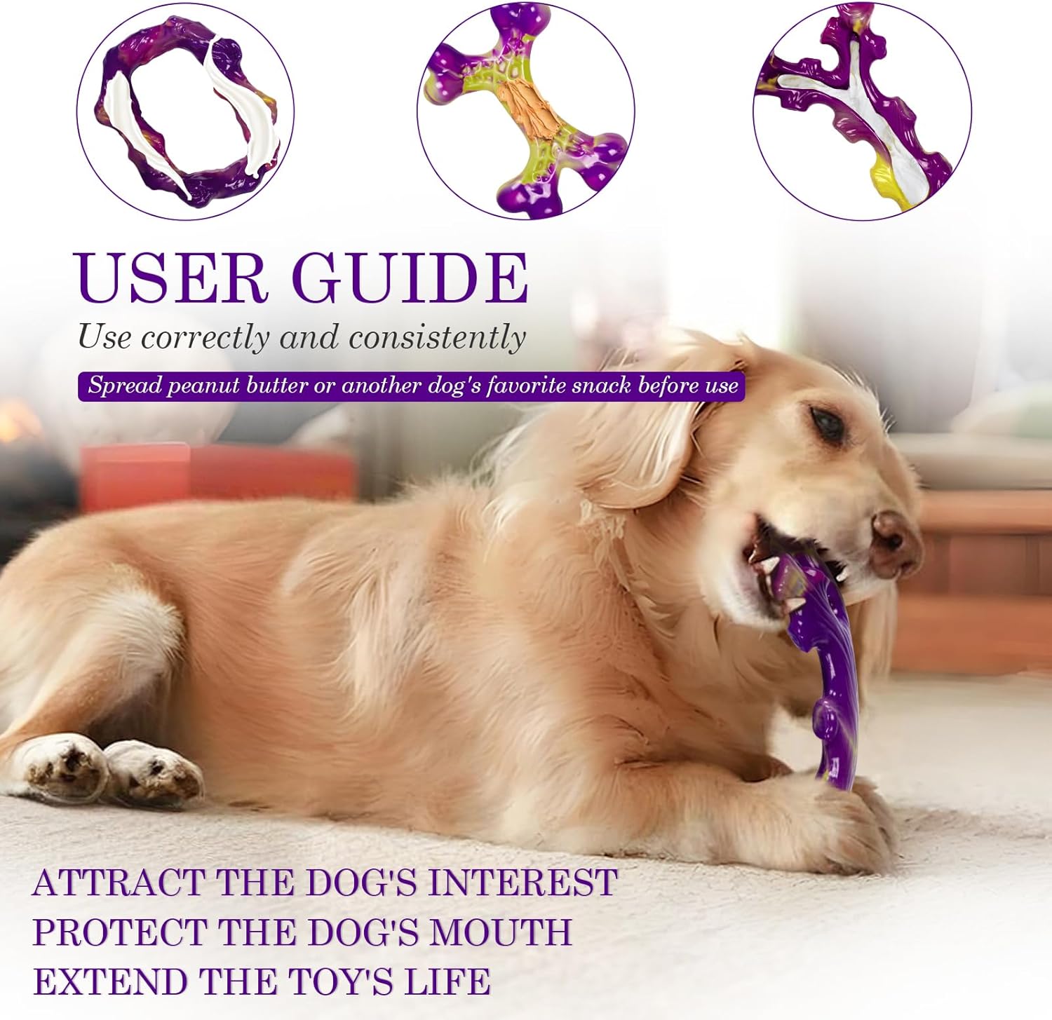 Tough Dog Toys for Aggressive Chewers 3 Pack4