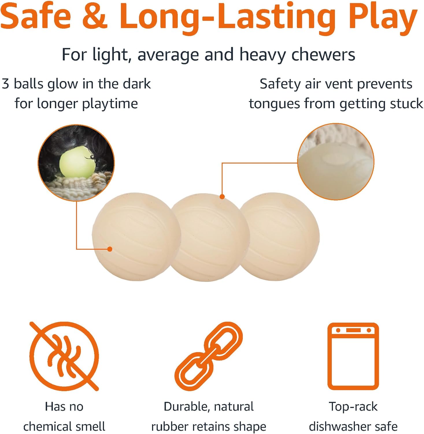 rubber balls dog toy2